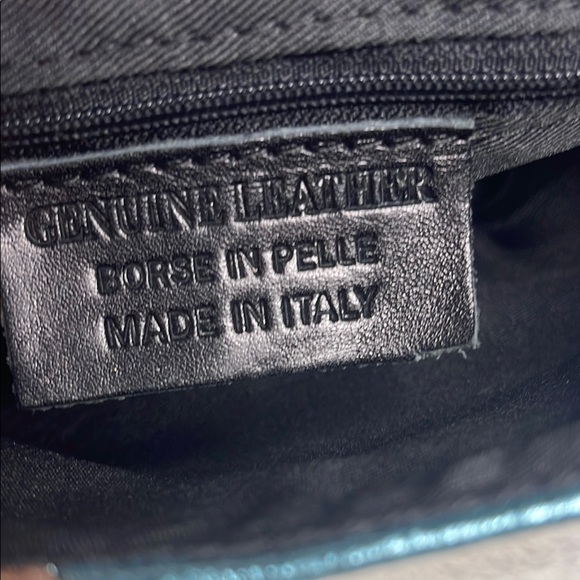 Genuine Leather Multicolor Metallic on metal gold colored chain strap - Picture 10 of 13